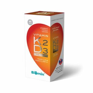 BIOMIN Vitamin K2 + Vitamin D3 2000.I.U. Premium 60 kapsúl vyobraziť
