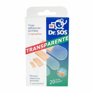 Náplasti Dr.SOS Transparentné vodeodolné elastické mix 20ks vyobraziť