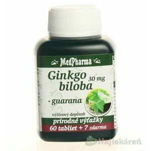 Medpharma Ginkgo biloba + guarana vyobraziť