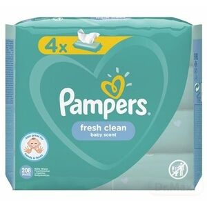 Pampers Wipes 208ks (4x52) Fresh clean vyobraziť