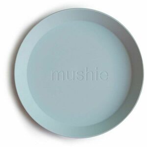 Mushie Round Dinnerware Plates tanier Powder Blue 2 ks vyobraziť