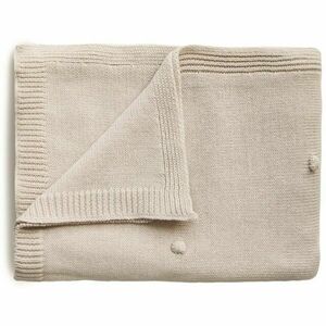 Mushie Knitted Pointelle Baby Blanket pletená deka pre deti Off White 80 x 100cm 1 ks vyobraziť