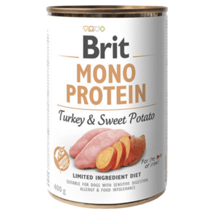 Brit MONO PROTEIN Turkey & Sweet Potato konzerva pre psov 400 g vyobraziť