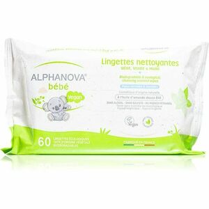 Alphanova Baby Bio extra jemné vlhčené čistiace obrúsky pre deti od narodenia 60 ks vyobraziť