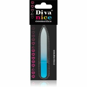 Diva & Nice Cosmetics Accessories sklený pilník na nechty malý Blue vyobraziť