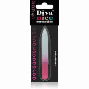 Diva & Nice Cosmetics Accessories sklený pilník na nechty malý Pink vyobraziť