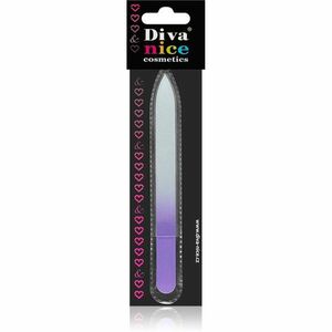 Diva & Nice Cosmetics Accessories sklený pilník na nechty veľký Violet 1 ks vyobraziť