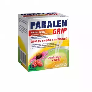 Paralen Grip horúci nápoj Echinacea a šípky 500 mg/10 mg 12 sáčkov vyobraziť