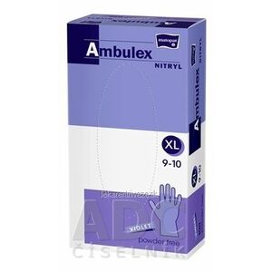 Ambulex NITRYL Vyšetrovacie a ochranné rukavice veľ. XL, fialové, nitrilové, nesterilné, nepudrované, 1x100 ks vyobraziť