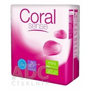 Coral Sense Mini vložky inkontinenčné, pre ženy, 1x30 ks vyobraziť