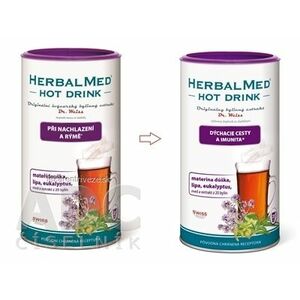 HERBALMED HOT DRINK (mat. dúška, lipa, eukalyptus) nachladnutie a nádcha / dýchacie cesty a imunita 1x180 g vyobraziť