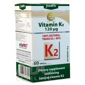 JutaVit Vitamín K2 prírodný 120 µg tbl 1x60 ks vyobraziť