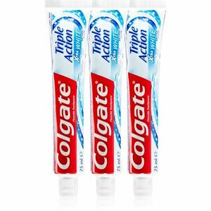 Colgate Triple Action White bieliaca zubná pasta pre ochranu pred zubným kazom a svieži dych 3 ks vyobraziť