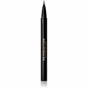 Makeup Revolution Hair Stroke Brow Pen fix na obočie odtieň Medium Brown 0, 5 ml vyobraziť