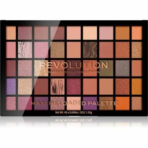 Makeup Revolution Maxi Reloaded Palette paletka púdrových očných tieňov odtieň Infinite Bronze 45x1.35 g vyobraziť
