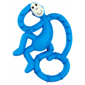 MATCHSTICK MONKEY Mini Monkey hryzátko s antimikrobiálnym povrchom - modrá vyobraziť