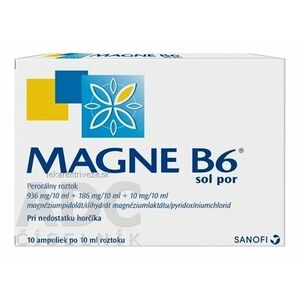 MAGNE-B6 sol por (amp.skl.hnedá) 10x10 ml vyobraziť