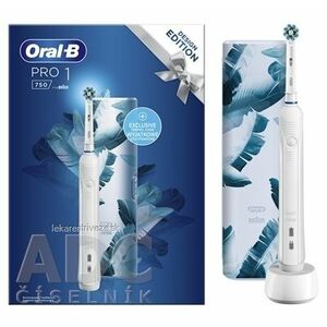 Oral-B PRO 1 750 WHITE DESIGN EDITION elektrická zubná kefka + cestovné puzdro, 1x1 set vyobraziť