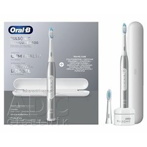Oral-B PULSONIC SLIM LUXE 4500 SILVER sonická zubná kefka + náhradná hlavica + puzdro, 1x1 set vyobraziť