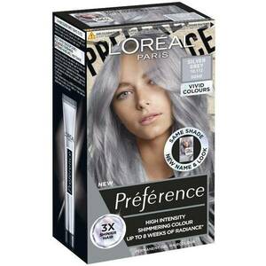 L'Oréal Paris Préférence Vivid Colors permanentná farba na vlasy 10.112 Soho - Silver Grey, 60+90+54 ml vyobraziť