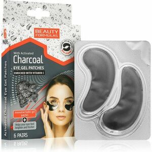 Beauty Formulas Charcoal hydrogélová maska na očné okolie s aktívnym uhlím 6 ks vyobraziť
