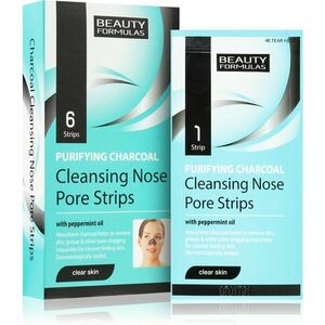 Beauty Formulas Clear Skin Purifying Charcoal čistiaca maska s aktívnym uhlím na nos 6 ks vyobraziť