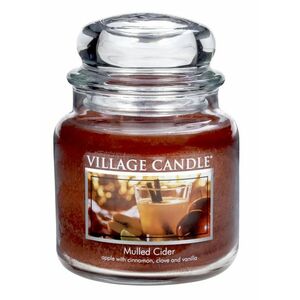 Village Candle Vonná sviečka v skle - Mulled Cider - zváranie jablkový mušt, stredná vyobraziť
