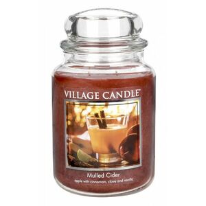 Village Candle Vonná sviečka v skle - Mulled Cider - zváranie jablkový mušt, veľká vyobraziť