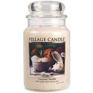 Village Candle Vonná sviečka v skle - Coconut Vanilla - Kokos a vanilka, veľká vyobraziť