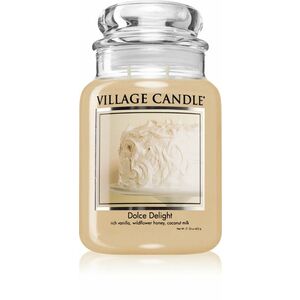 Village Candle Vonná sviečka v skle - Dolce Delight - Zamatové potešenie, veľká vyobraziť