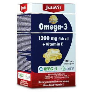 JUTAVIT Omega-3 1200 mg rybí olej + vitamín E 100 kapsúl vyobraziť