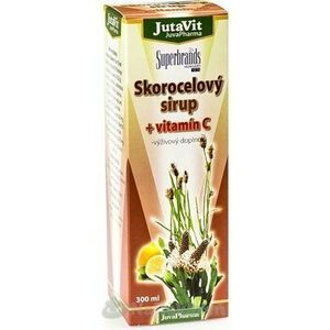 JutaVit Skorocelový sirup + vitamín C 300 ml vyobraziť