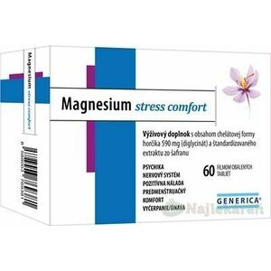 GENERICA Magnesium stress comfort, tbl flm 1x60 ks vyobraziť