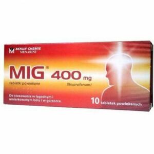 MIG-400 tablety 400 mg 10 kusov vyobraziť