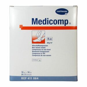 Kompres Medicomp sterilné 10x10cm / 25x2ks vyobraziť