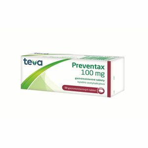 PREVENTAX 100 mg gastrorezistentné tablety 50 kusov vyobraziť