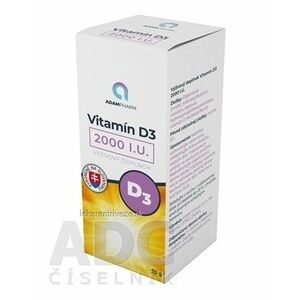 ADAMPharm Vitamín D3 2000 I.U. cps 1x60 ks vyobraziť