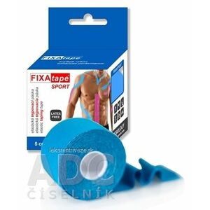 FIXAtape tejpovacia páska SPORT kinesiologická, elastická, modrá, 5cm x 5m, 1x1 ks vyobraziť