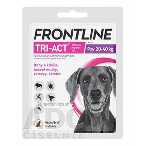 FRONTLINE TRI-ACT Spot-On pre psy L sol (na kožu, psy 20-40 kg) 1x4 ml vyobraziť