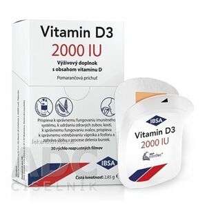 IBSA Vitamin D3 2000 IU flm oro príchuť pomaranč 1x30 ks vyobraziť