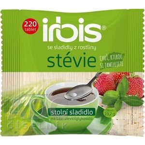 irbis stévia tbl (stolové sladidlo na báze glykozidov steviolu) náhradné balenie 1x220 ks vyobraziť