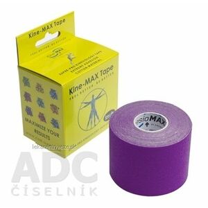 Kine-MAX Super-Pro Cotton Kinesiology Tape fialová tejpovacia páska 5cm x 5m, 1x1 ks vyobraziť