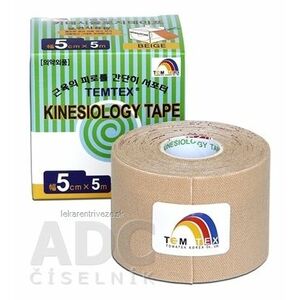 TEMTEX KINESOLOGY TAPE TOURMALINE tejpovacia páska, 5 cm x 5 m, béžová 1x1 ks vyobraziť