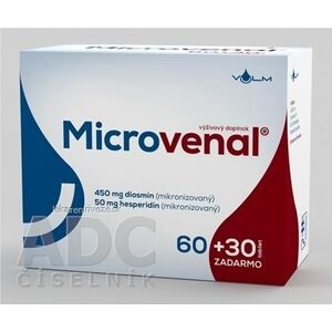 VULM Microvenal tbl flm 60+30 zadarmo (90 ks) vyobraziť