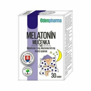 EDENPHARMA Melatonín 1 mg, mučenka 30 tabliet vyobraziť