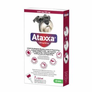 ATAXXA 1250 mg/250 mg psy od 10 kg do 25 kg 2, 5 ml vyobraziť