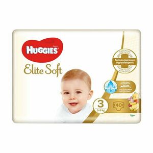 HUGGIES plienky Elite Soft 3 40 ks vyobraziť