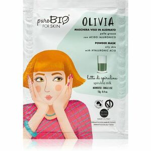 puroBIO Cosmetics Olivia Spirulina Milk zlupovacia maska v prášku 13 g vyobraziť