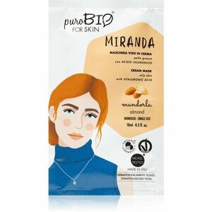 puroBIO Cosmetics Miranda Almond čistiaca maska s kyselinou hyalurónovou 10 ml vyobraziť