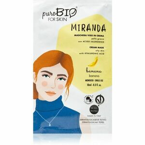 puroBIO Cosmetics Miranda Banana čistiaca a zjemňujúca maska s kyselinou hyalurónovou 10 ml vyobraziť